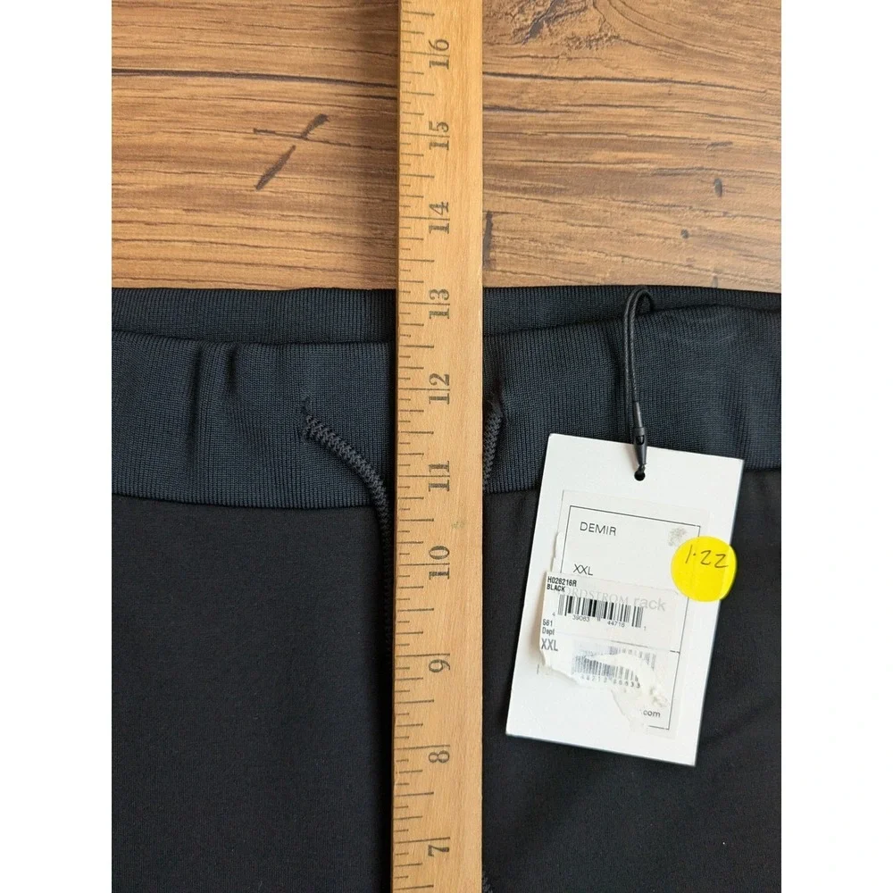 NWT $225 Theory Demir Pants Black Jogger Sweatpants Stretch Tech‎ Knit Men's XXL
